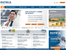 Tablet Screenshot of patria-direct.cz